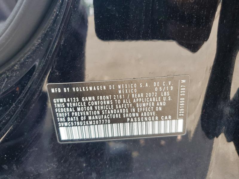 Продаж на аукціоні авто 2019 Volkswagen Jetta, vin: 3VWC57BU2KM207770, номер лоту: 58719936
