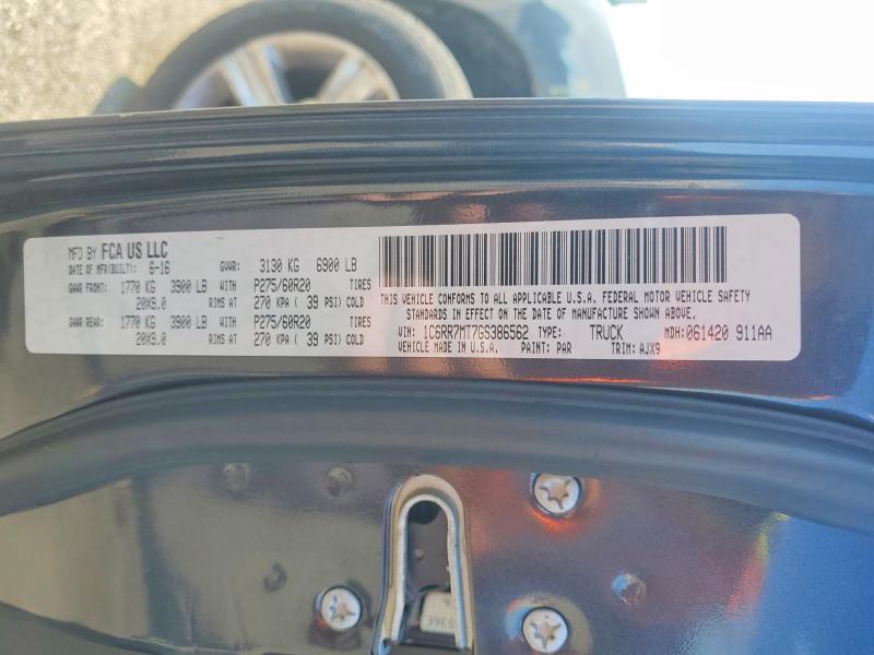 Продажа на аукционе авто 2016 Ram 1500, vin: 1C6RR7MT7GS386562, номер лота: 55065836
