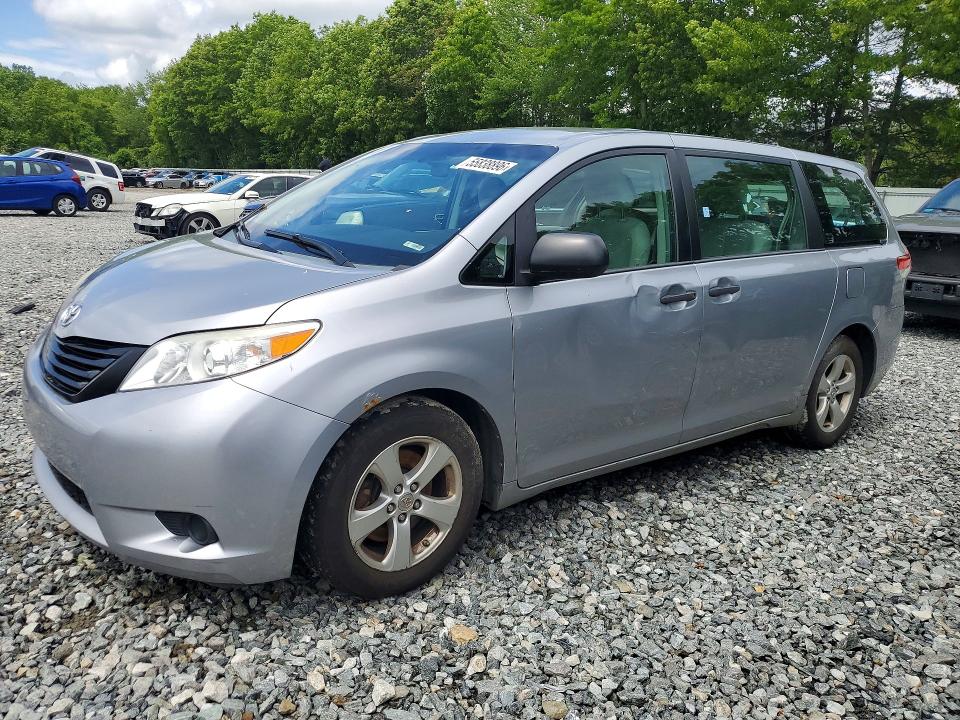 55838896 :رقم المزاد ، 5TDZK3DC2DS365533 vin ، 2013 Toyota Sienna مزاد بيع