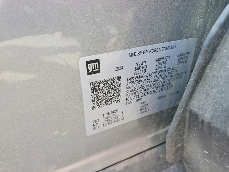 Aukcja sprzedaży 2025 Chevrolet Trax, vin: KL77LJEP2SC193378, numer aukcji: 57521196