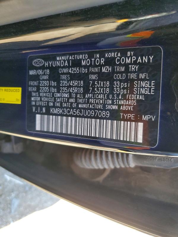 Продажа на аукционе авто 2018 Hyundai Kona, vin: KM8K3CA56JU097089, номер лота: 57133096