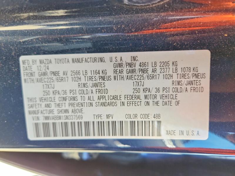 Aukcja sprzedaży 2025 Mazda Cx-50, vin: 7MMVABBM1SN337569, numer aukcji: 56282916