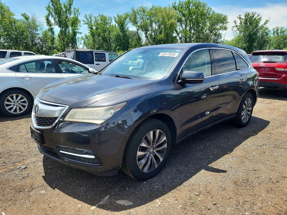 58573836 :رقم المزاد ، 5FRYD4H45FB004124 vin ، 2015 Acura Mdx مزاد بيع