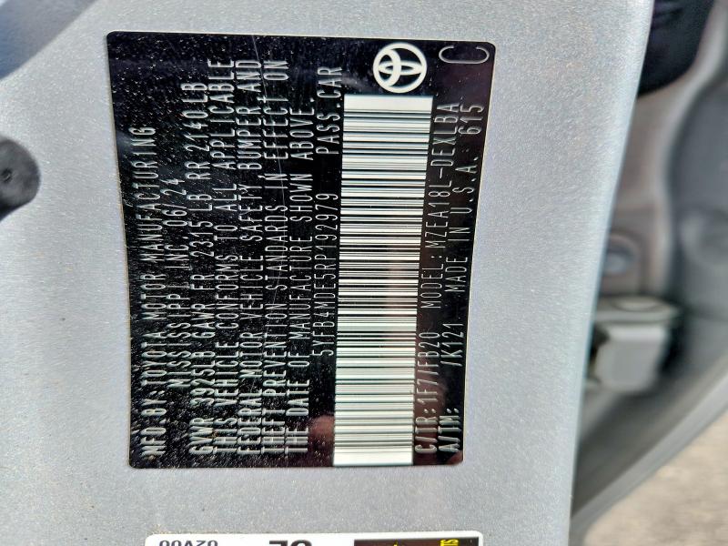 55359586 :رقم المزاد ، 5YFB4MDE5RP192979 vin ، 2024 Toyota Corolla مزاد بيع