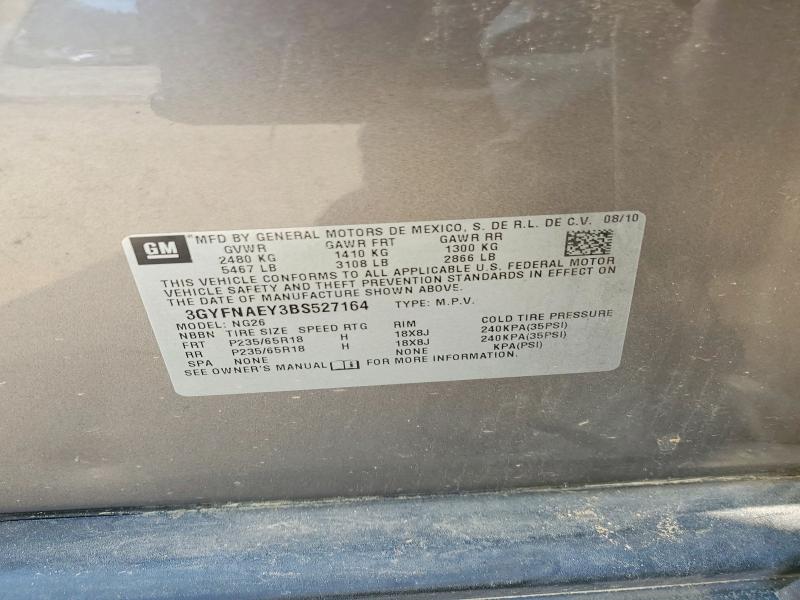 Продажа на аукционе авто 2011 Cadillac Srx, vin: 3GYFNAEY3BS527164, номер лота: 57197876