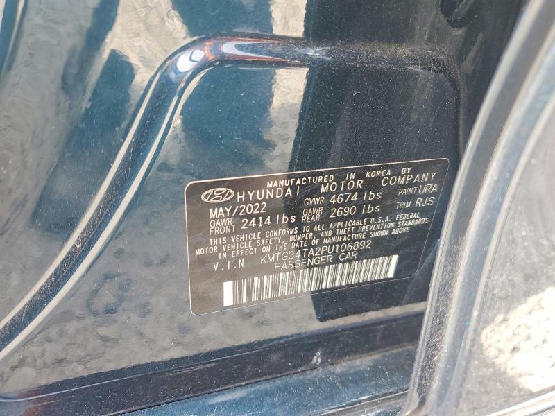55328326 :رقم المزاد ، KMTG34TA2PU106892 vin ، 2023 Genesis G70 مزاد بيع