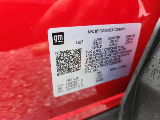2026 Chevrolet Trax მანქანა იყიდება აუქციონზე, vin: KL77LFEP2TC083297, აუქციონის ნომერი: 56544246