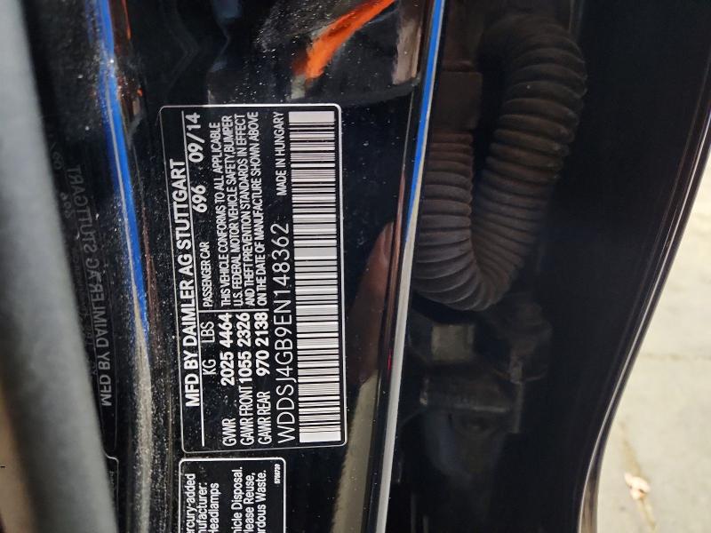 57353356 :رقم المزاد ، WDDSJ4GB9EN148362 vin ، 2014 Mercedes-benz Cla مزاد بيع