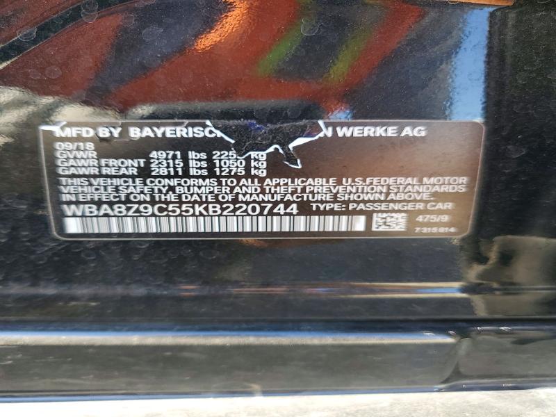 Продаж на аукціоні авто 2019 Bmw 330, vin: WBA8Z9C55KB220744, номер лоту: 58332346
