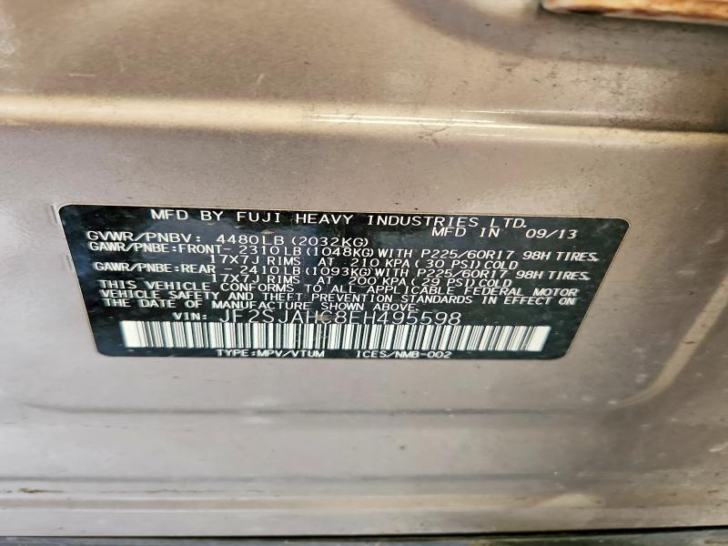 Продажа на аукционе авто 2014 Subaru Forester, vin: JF2SJAHC8EH495598, номер лота: 57790566