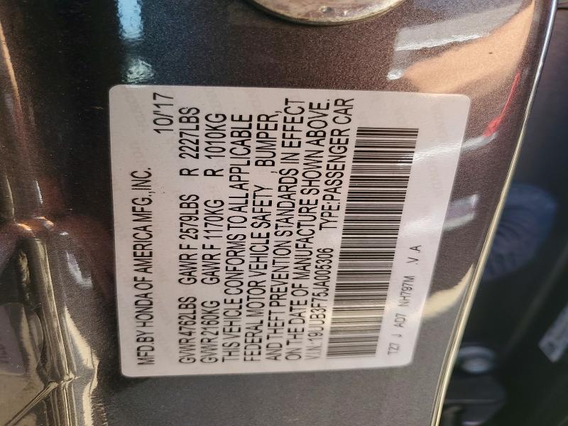 56293076 :رقم المزاد ، 19UUB3F75JA005306 vin ، 2018 Acura Tlx مزاد بيع