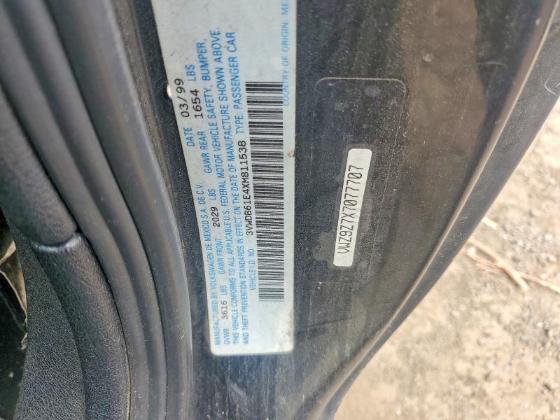Aukcja sprzedaży 1999 Volkswagen Cabrio, vin: 3VWDB61E4XM811538, numer aukcji: 54099236
