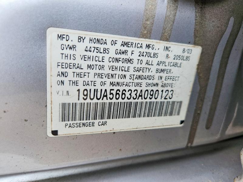 Продажа на аукционе авто 2003 Acura 3.2tl, vin: 19UUA56633A090123, номер лота: 55800046