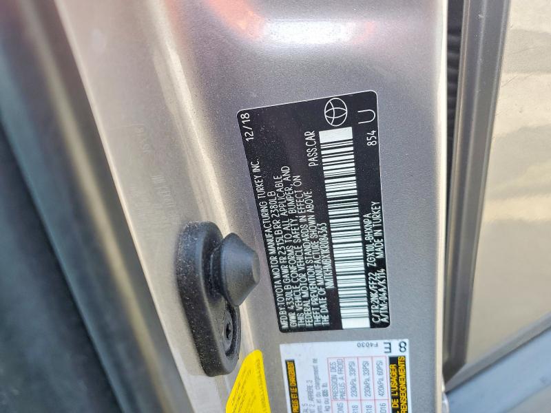 Aukcja sprzedaży 2019 Toyota C-hr, vin: NMTKHMBX1KR084363, numer aukcji: 58752816