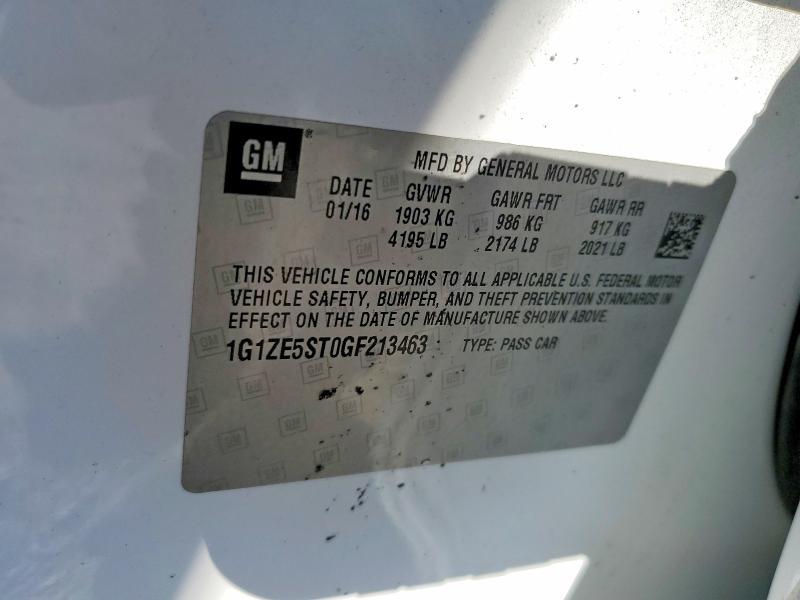 Продаж на аукціоні авто 2016 Chevrolet Malibu, vin: 1G1ZE5ST0GF213463, номер лоту: 58374806