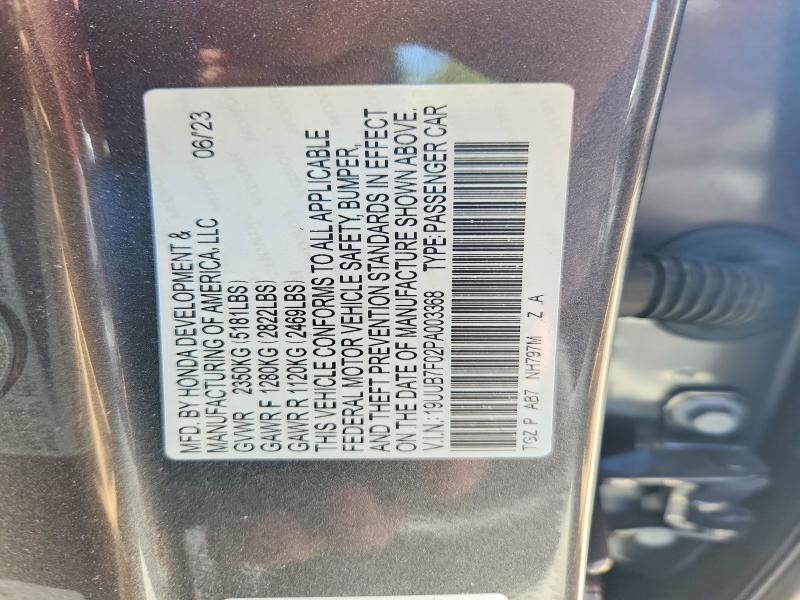2023 Acura Tlx მანქანა იყიდება აუქციონზე, vin: 19UUB7F02PA003368, აუქციონის ნომერი: 56907396