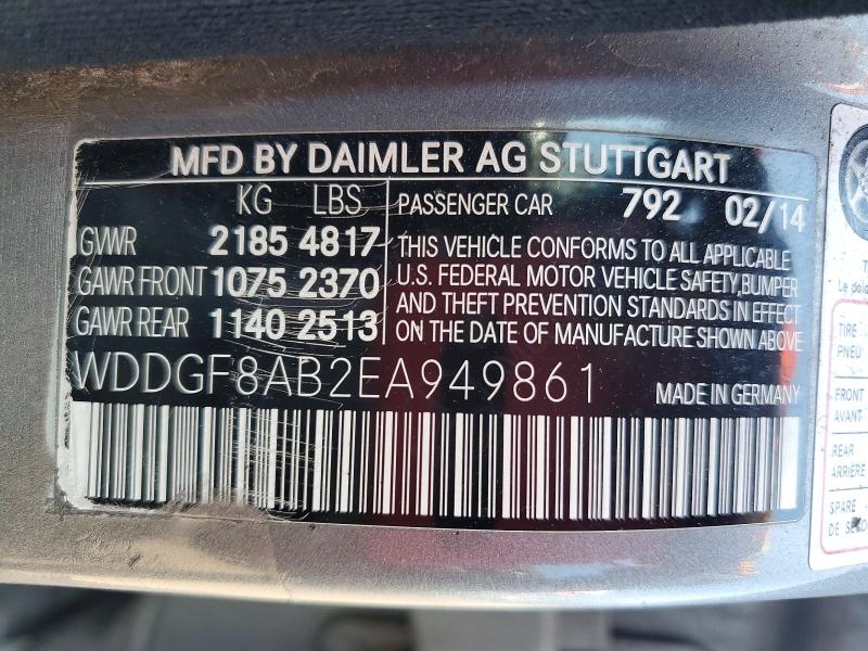 Aukcja sprzedaży 2014 Mercedes-benz C, vin: WDDGF8AB2EA949861, numer aukcji: 59553696