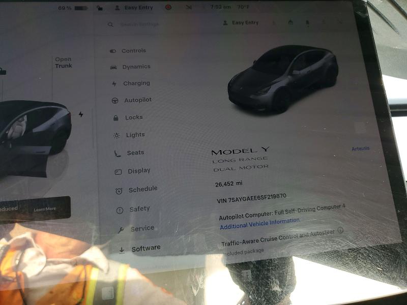 Продаж на аукціоні авто 2025 Tesla Model Y, vin: 7SAYGAEE6SF219870, номер лоту: 57356786