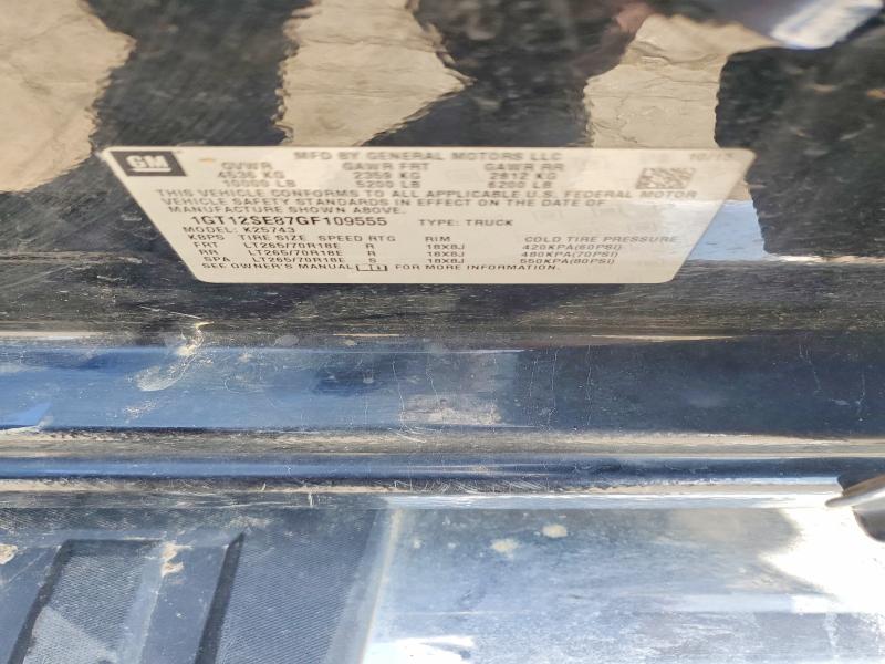 Aukcja sprzedaży 2016 Gmc Sierra, vin: 1GT12SE87GF109555, numer aukcji: 57187986
