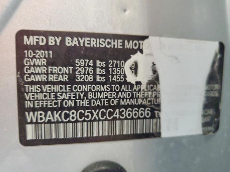 Продаж на аукціоні авто 2012 Bmw 750, vin: WBAKC8C5XCC436666, номер лоту: 85630385