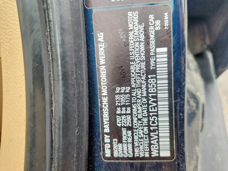 Продажа на аукционе авто 2014 Bmw X1, vin: WBAVL1C51EVY18581, номер лота: 58061486