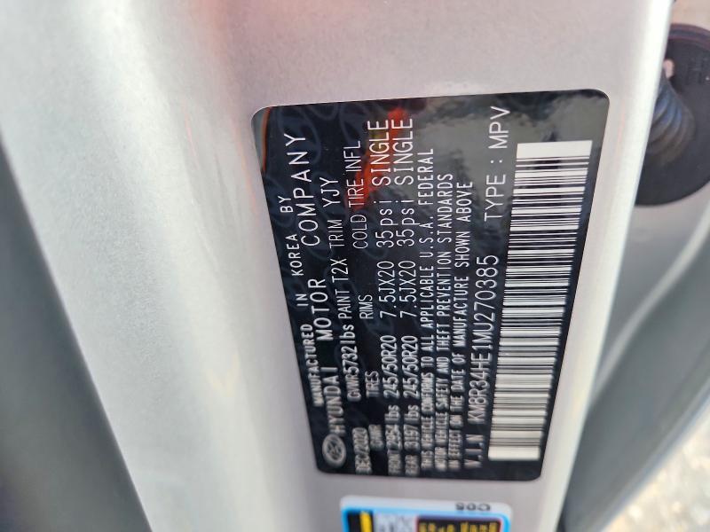 Продаж на аукціоні авто 2021 Hyundai Palisade, vin: KM8R34HE1MU270385, номер лоту: 58965886