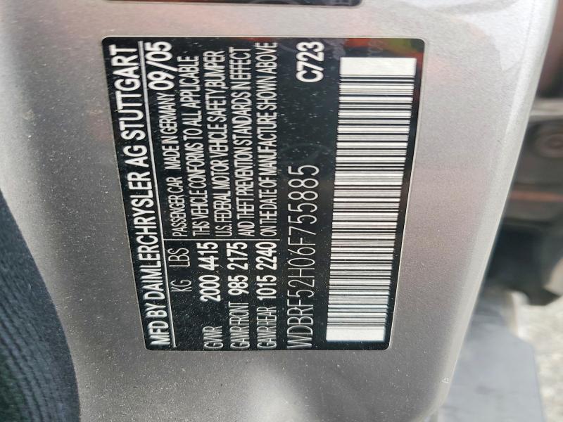 56608156 :رقم المزاد ، WDBRF52H06F755885 vin ، 2006 Mercedes-benz C-class مزاد بيع