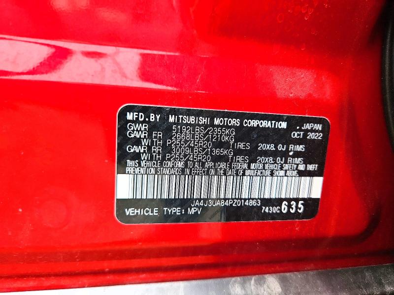 Aukcja sprzedaży 2023 Mitsubishi Outlander, vin: JA4J3UA84PZ014863, numer aukcji: 56021116
