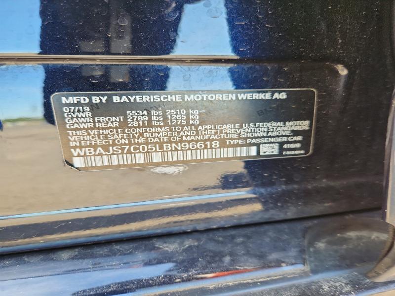 2020 Bmw M550xi მანქანა იყიდება აუქციონზე, vin: WBAJS7C05LBN96618, აუქციონის ნომერი: 56043586