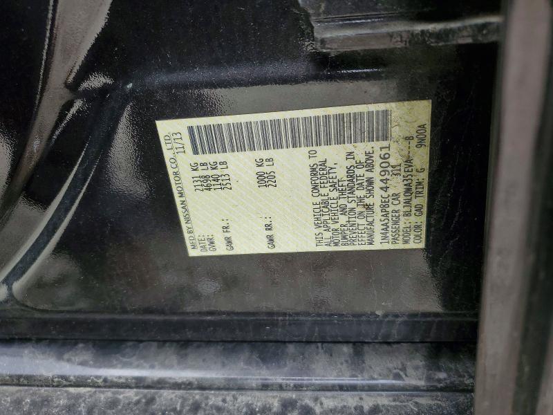 Aukcja sprzedaży 2014 Nissan Maxima, vin: 1N4AA5AP8EC449061, numer aukcji: 55217726