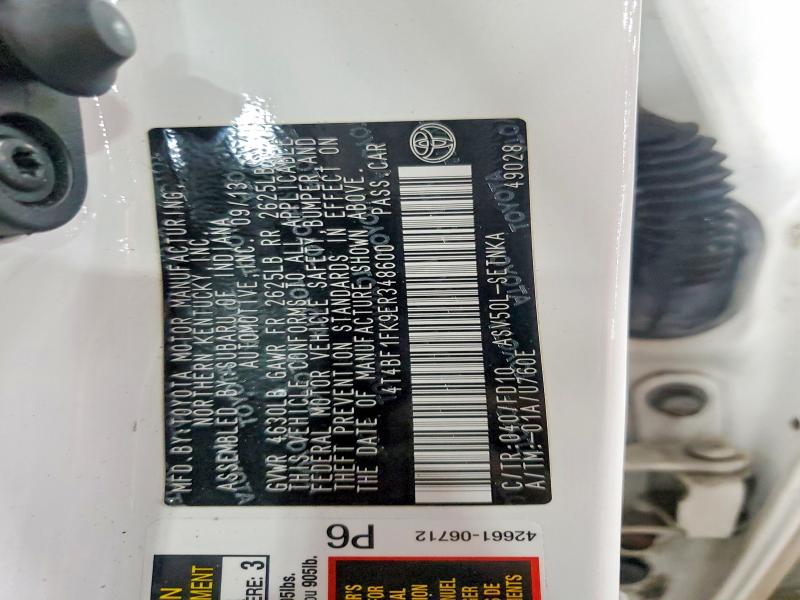2014 Toyota Camry მანქანა იყიდება აუქციონზე, vin: 4T4BF1FK9ER348600, აუქციონის ნომერი: 55610686