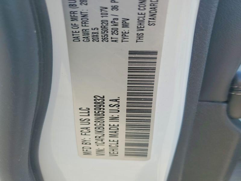 55701906 :رقم المزاد ، 1C4RJKBG8N8599832 vin ، 2022 Jeep Grand Cherokee مزاد بيع