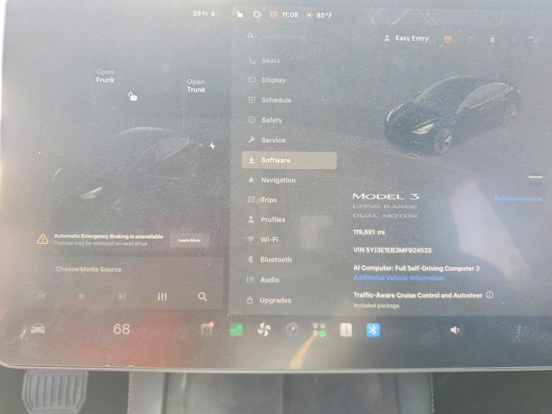 Продажа на аукционе авто 2021 Tesla Model 3, vin: 5YJ3E1EB3MF924535, номер лота: 54720176