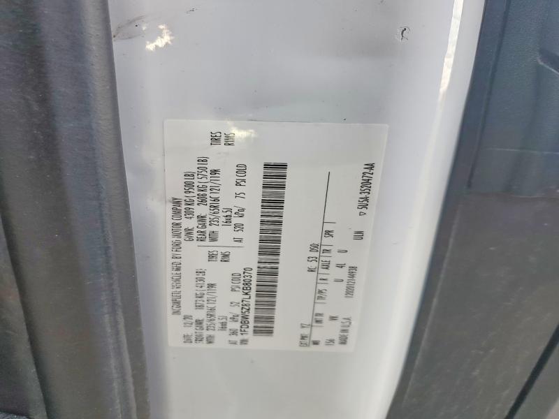 2020 Ford Transit მანქანა იყიდება აუქციონზე, vin: 1FDBW5Z87LKB80370, აუქციონის ნომერი: 55892576