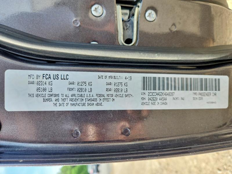 Продажа на аукционе авто 2019 Chrysler 300, vin: 2C3CCAAG2KH648397, номер лота: 59126896