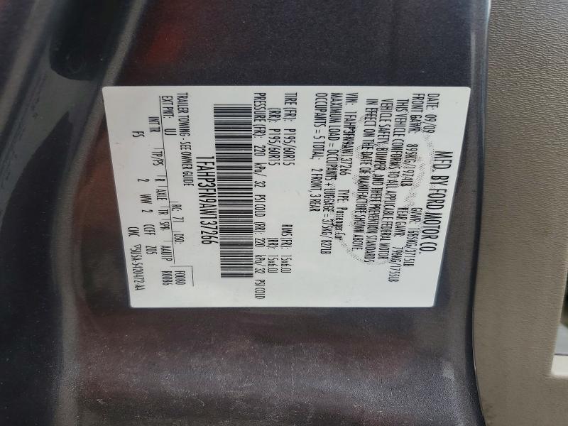 Продаж на аукціоні авто 2010 Ford Focus, vin: 1FAHP3FN9AW137266, номер лоту: 57856796