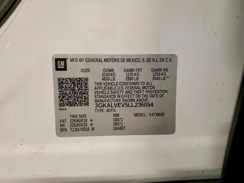 Продаж на аукціоні авто 2020 Gmc Terrain, vin: 3GKALVEV5LL236054, номер лоту: 56609656