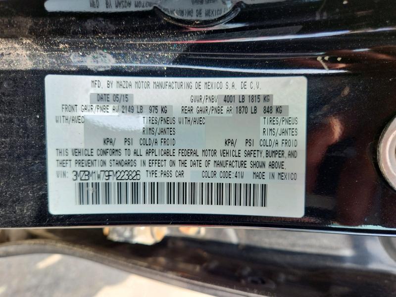Продажа на аукционе авто 2015 Mazda 3, vin: 3MZBM1W79FM223826, номер лота: 56899176