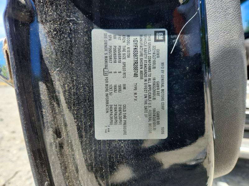 2007 Cadillac Escalade მანქანა იყიდება აუქციონზე, vin: 1GYFK638X7R222411, აუქციონის ნომერი: 57596106