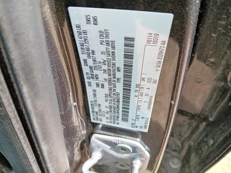 55739686 :رقم المزاد ، 1FMCU9HD8KUB63757 vin ، 2019 Ford Escape مزاد بيع