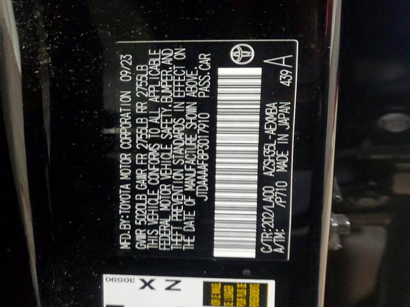 Aukcja sprzedaży 2023 Toyota Crown, vin: JTDAAAAF8P3017910, numer aukcji: 55608016