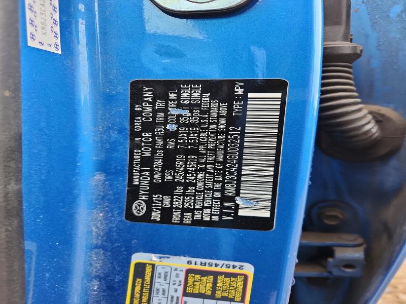 2016 Hyundai Tucson მანქანა იყიდება აუქციონზე, vin: KM8J3CA24GU032512, აუქციონის ნომერი: 55375936
