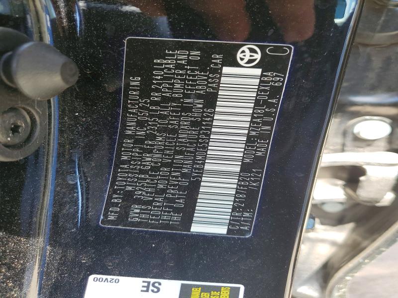 Aukcja sprzedaży 2025 Toyota Corolla, vin: 5YFB4MDE5SP311426, numer aukcji: 57192946