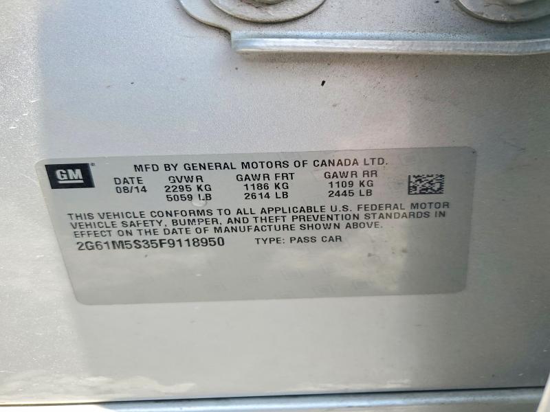 Aukcja sprzedaży 2015 Cadillac Xts, vin: 2G61M5S35F9118950, numer aukcji: 56704856