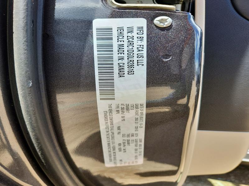 Aukcja sprzedaży 2020 Chrysler Voyager, vin: 2C4RC1DG0LR286163, numer aukcji: 57684956