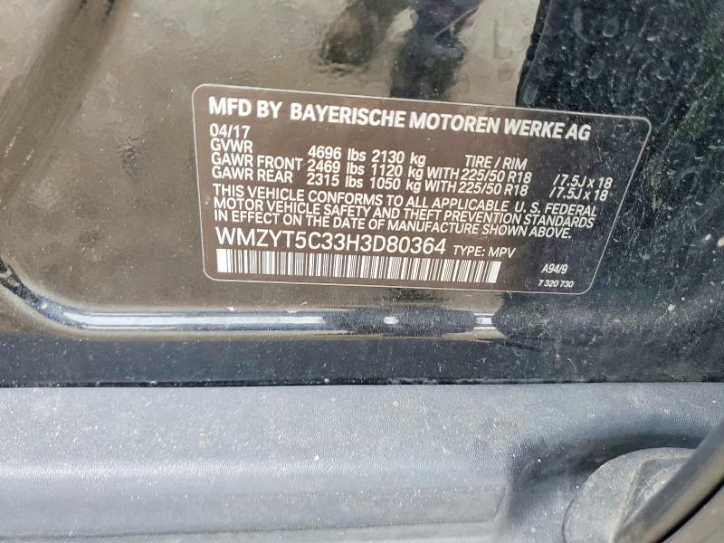 2017 Mini Cooper მანქანა იყიდება აუქციონზე, vin: WMZYT5C33H3D80364, აუქციონის ნომერი: 55734916