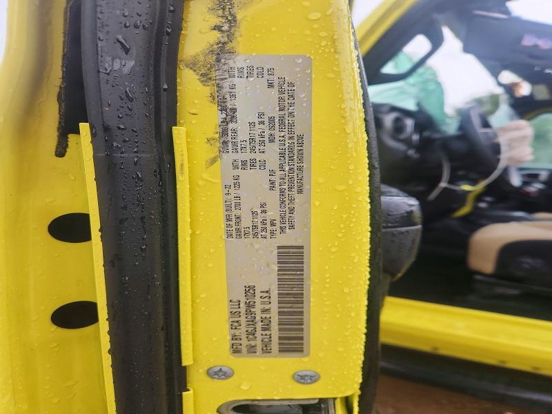 57352696 :رقم المزاد ، 1C4GJXAG9PW510256 vin ، 2023 Jeep Wrangler مزاد بيع