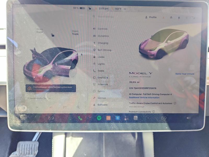 Продажа на аукционе авто 2024 Tesla Model Y, vin: 7SAYGDED6RF210976, номер лота: 56474796