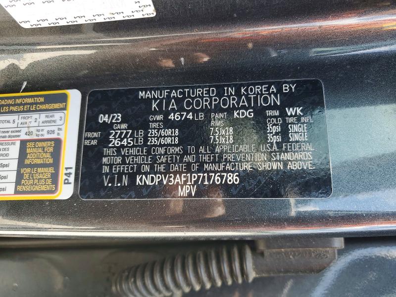 Продажа на аукционе авто 2023 Kia Sportage, vin: KNDPV3AF1P7176786, номер лота: 56822116