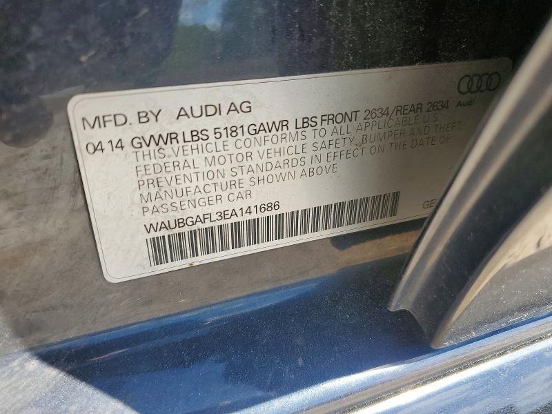 Aukcja sprzedaży 2014 Audi S4, vin: WAUBGAFL3EA141686, numer aukcji: 57390736